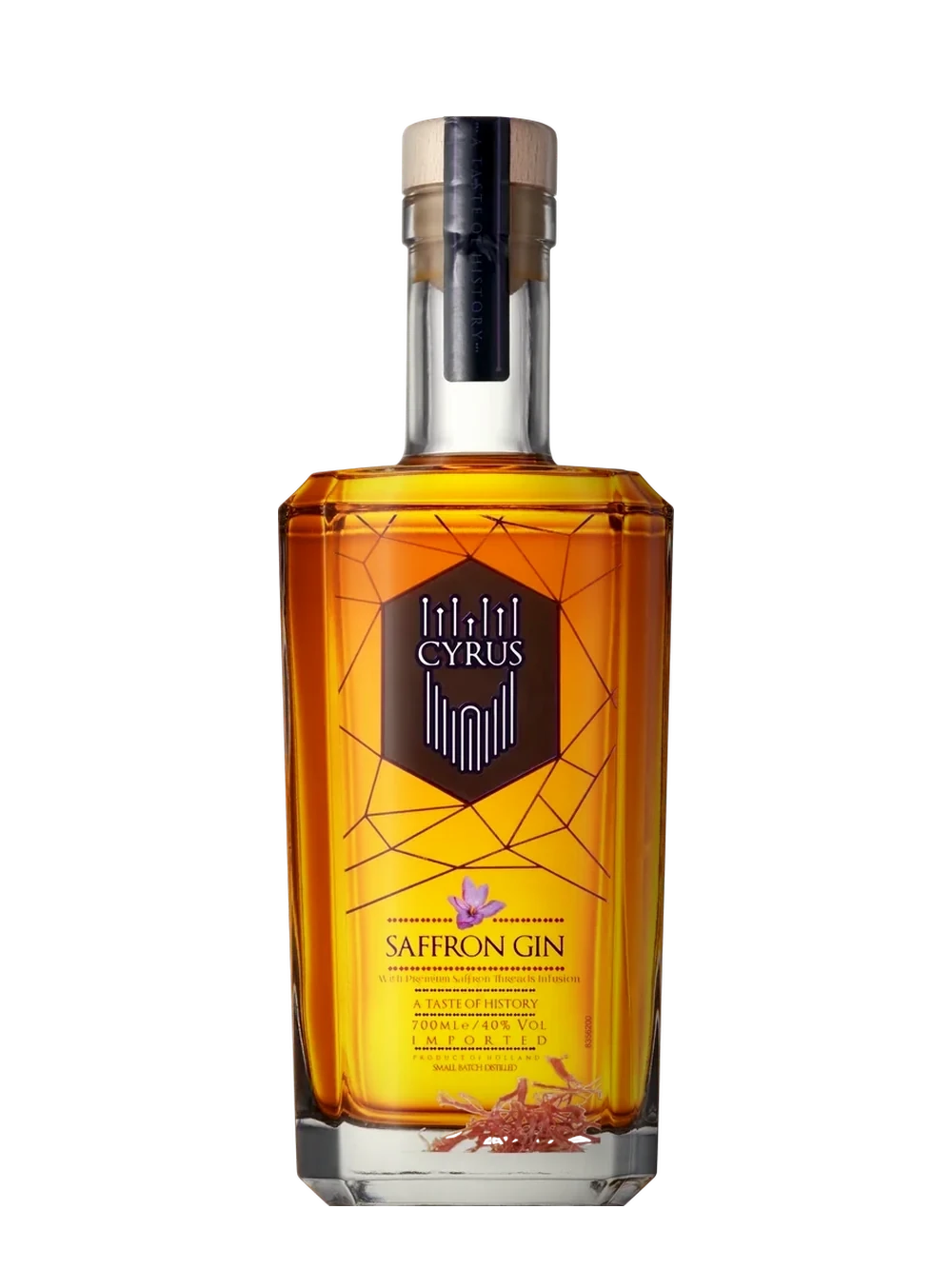 Cyrus Saffron Gin bottle